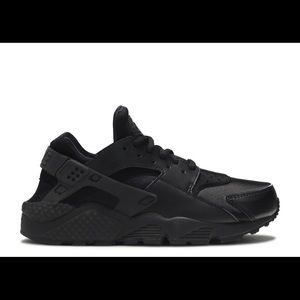 Nike air hurache run triple black womens 7.5 (6)